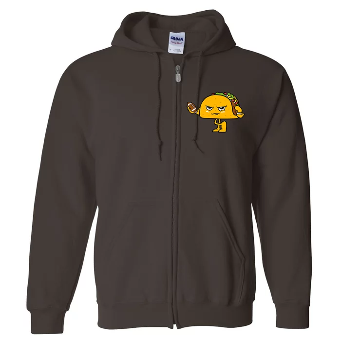 Football Taco Lover Full Zip Hoodie