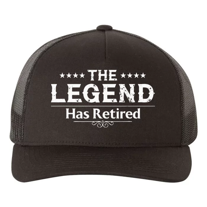 Funny The Legend Has Retired Gift For Men Women Retirement Yupoong Adult 5-Panel Trucker Hat