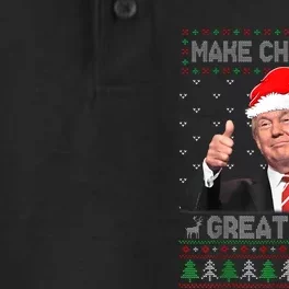 Funny Trump Make Christmas Great Again Ugly Sweater Xmas Dry Zone Grid Performance Polo