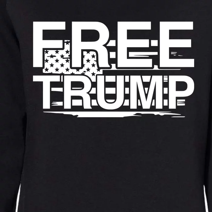 Free Trump Maga 2024 Womens California Wash Sweatshirt