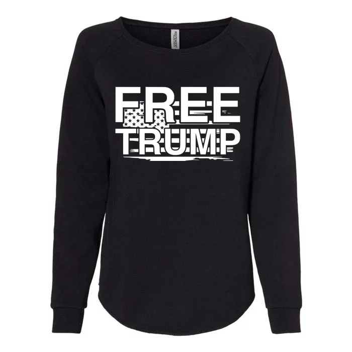 Free Trump Maga 2024 Womens California Wash Sweatshirt