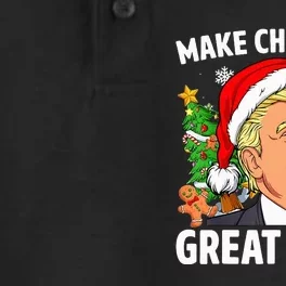 Funny Trump Make Christmas Great Again Ugly Sweater Xmas Dry Zone Grid Performance Polo