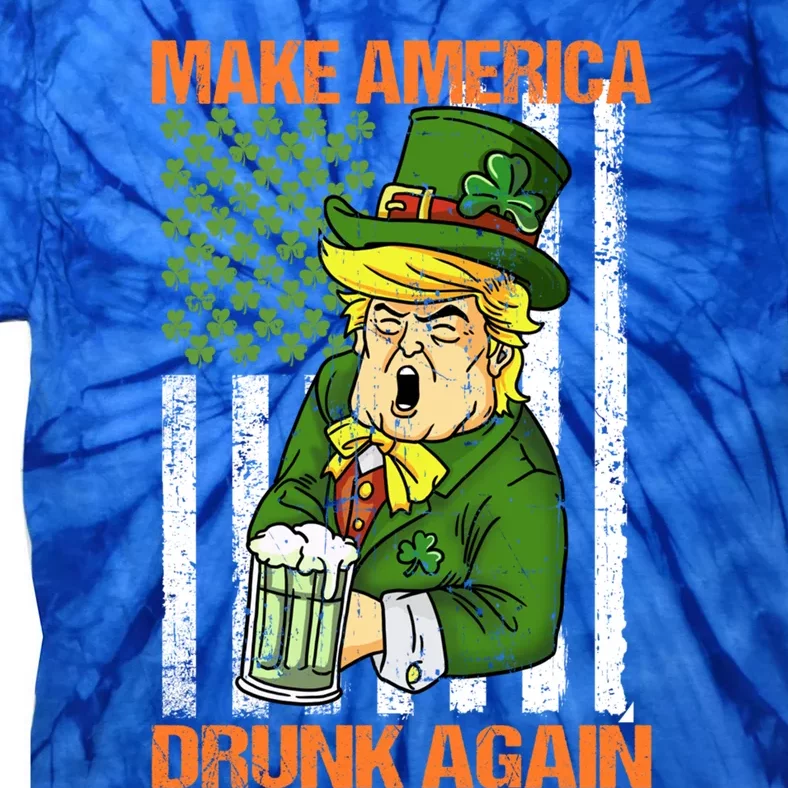 Funny Trump Make America Drunk Again Beer St Patricks Day Cute Gift Tie-Dye T-Shirt