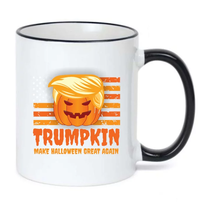 Funny Trumpkin Make Halloween Great Again Patriotic Humor Meaningful Gift Black Color Changing Mug