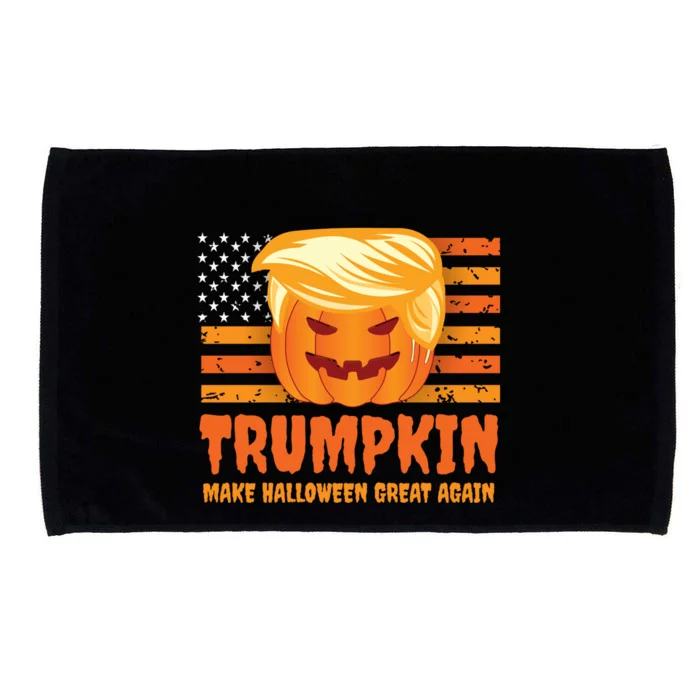 Funny Trumpkin Make Halloween Great Again Patriotic Humor Meaningful Gift Microfiber Hand Towel