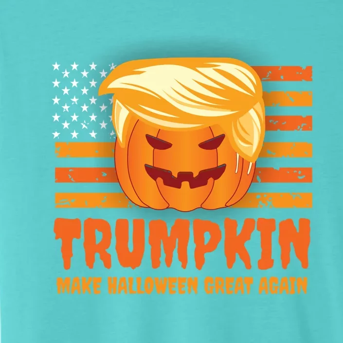 Funny Trumpkin Make Halloween Great Again Patriotic Humor Meaningful Gift ChromaSoft Performance T-Shirt