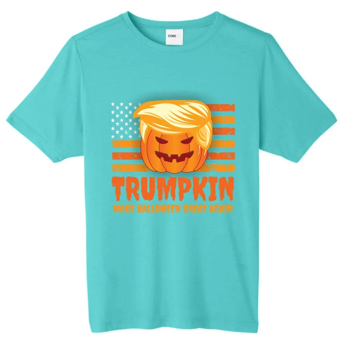 Funny Trumpkin Make Halloween Great Again Patriotic Humor Meaningful Gift ChromaSoft Performance T-Shirt