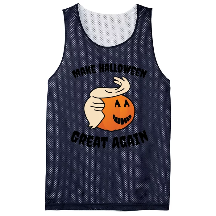 Funny Trumpkin Make Halloween Great Again Gift Mesh Reversible Basketball Jersey Tank