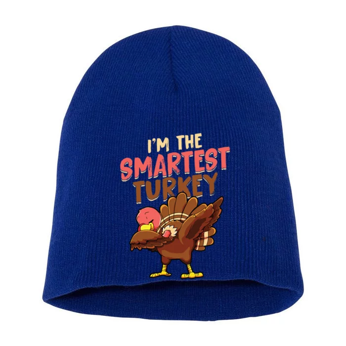 Funny Turkey Matching Family Group Thanksgiving Party Pajama Meaningful Gift Short Acrylic Beanie