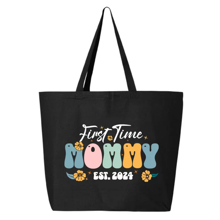 First Time Mommy Est 2024 New Mom Pregnancy Announcement 25L Jumbo Tote