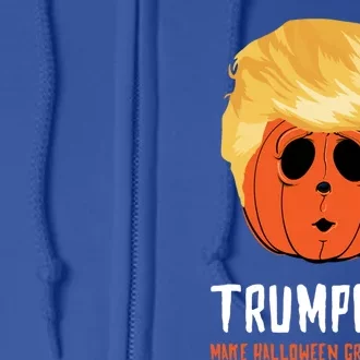 Funny Trumpkin Make Halloween Great Again Gift Full Zip Hoodie