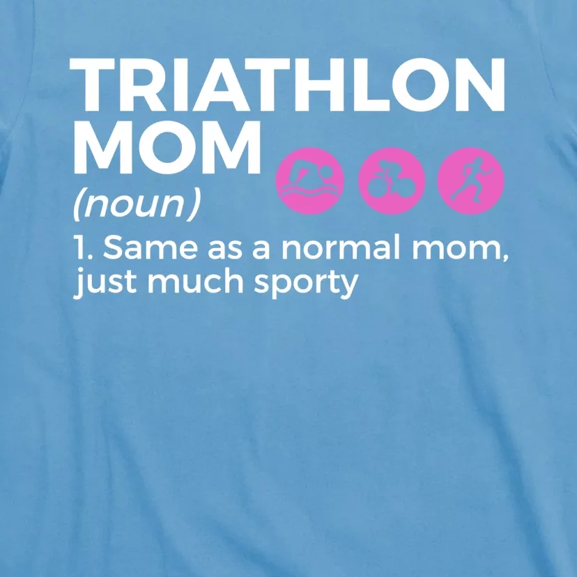 Funny Triathlon Mom Definition Best Mom Ever Triathlete Funny Gift T-Shirt