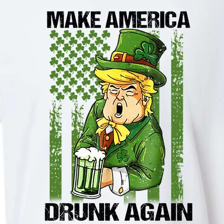 Funny Trump Make America Drunk Again Beer St Patricks Day Great Gift Sueded Cloud Jersey T-Shirt