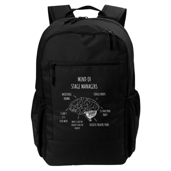 Funny Theatre Mind Of Stage Manager Broadway Musical Theater Gift Daily Commute Backpack