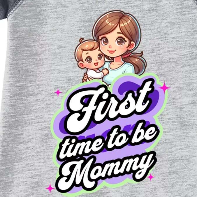 First Time Mommy Soon To Be Mommy New Mom Infant Baby Jersey Bodysuit