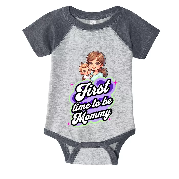 First Time Mommy Soon To Be Mommy New Mom Infant Baby Jersey Bodysuit