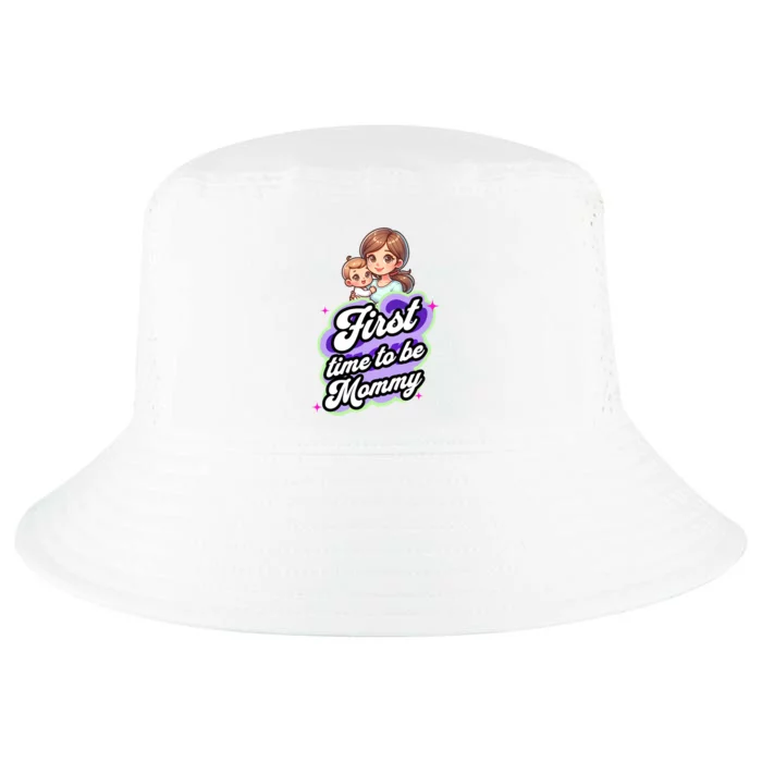 First Time Mommy Soon To Be Mommy New Mom Cool Comfort Performance Bucket Hat