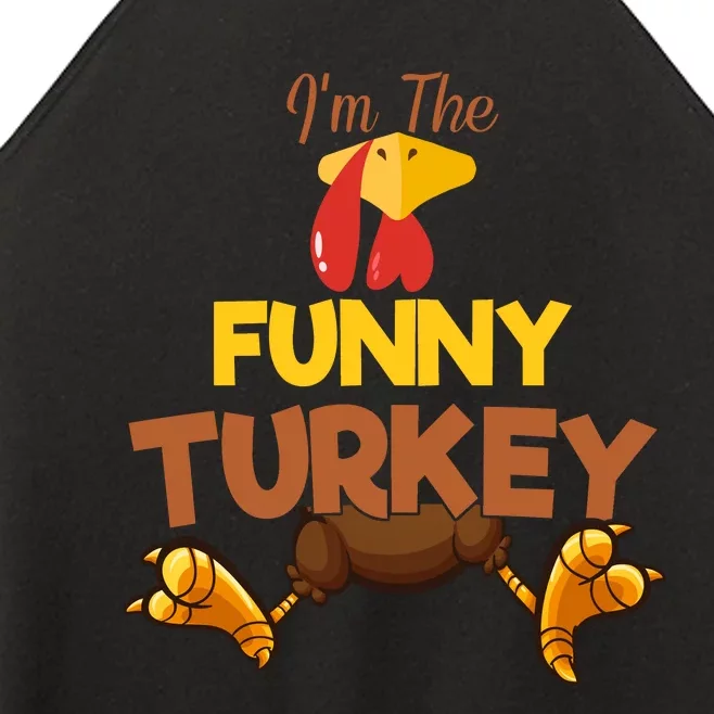 Funny Turkey Matching Family Group Thanksgiving Gifts Women’s Perfect Tri Rocker Tank