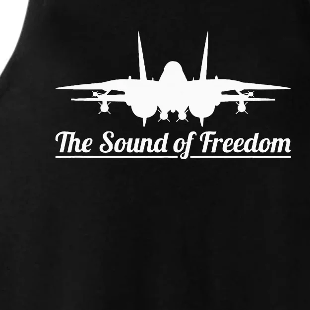 F14 Tomcat Military Fighter Jet Noise Soundof Freedom Art Ladies Tri-Blend Wicking Tank