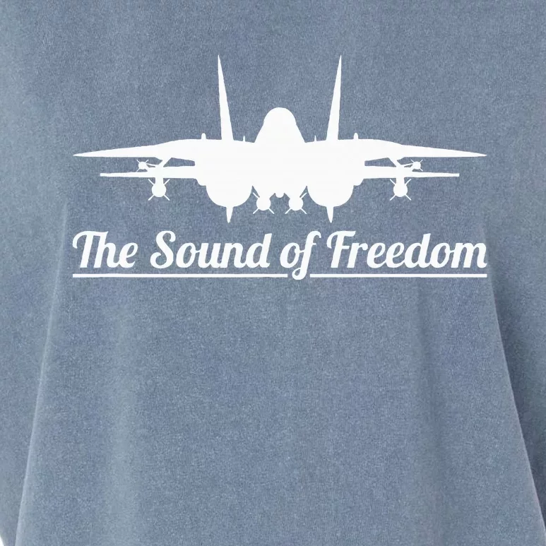 F14 Tomcat Military Fighter Jet Noise Soundof Freedom Art Garment-Dyed Women's Muscle Tee