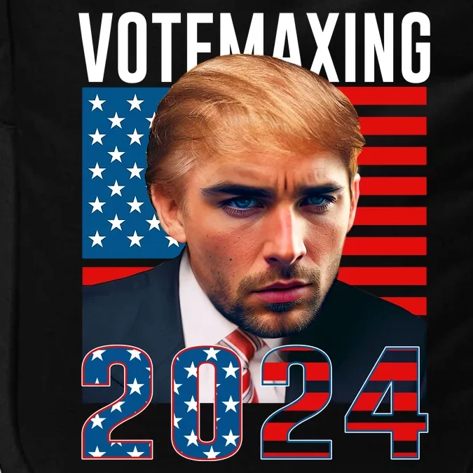 Funny Trump Male Model Vote Maxing 2024 Election Impact Tech Backpack