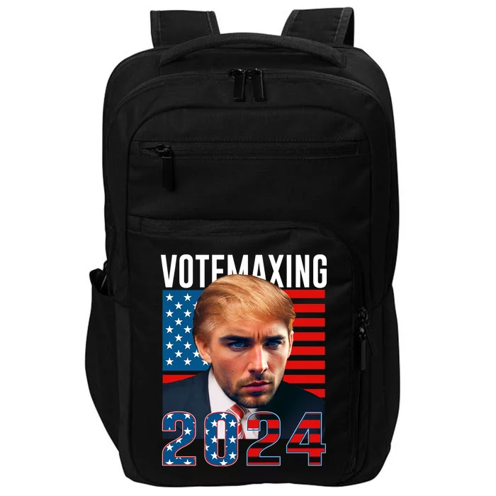 Funny Trump Male Model Vote Maxing 2024 Election Impact Tech Backpack