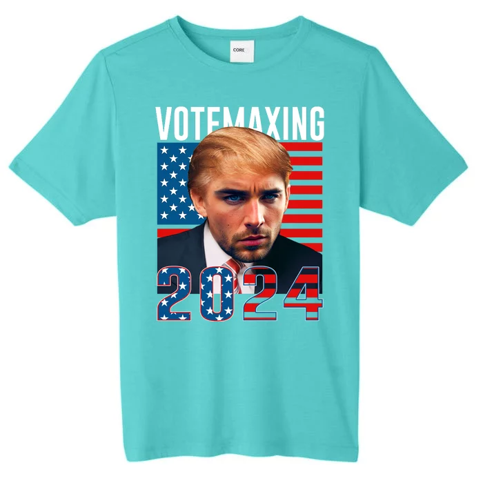 Funny Trump Male Model Vote Maxing 2024 Election ChromaSoft Performance T-Shirt