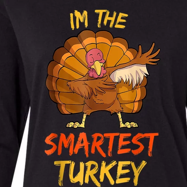 Funny Turkey Matching Family Group Thanksgiving Party Pajama Womens Cotton Relaxed Long Sleeve T-Shirt