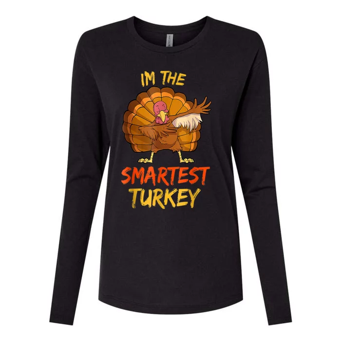 Funny Turkey Matching Family Group Thanksgiving Party Pajama Womens Cotton Relaxed Long Sleeve T-Shirt