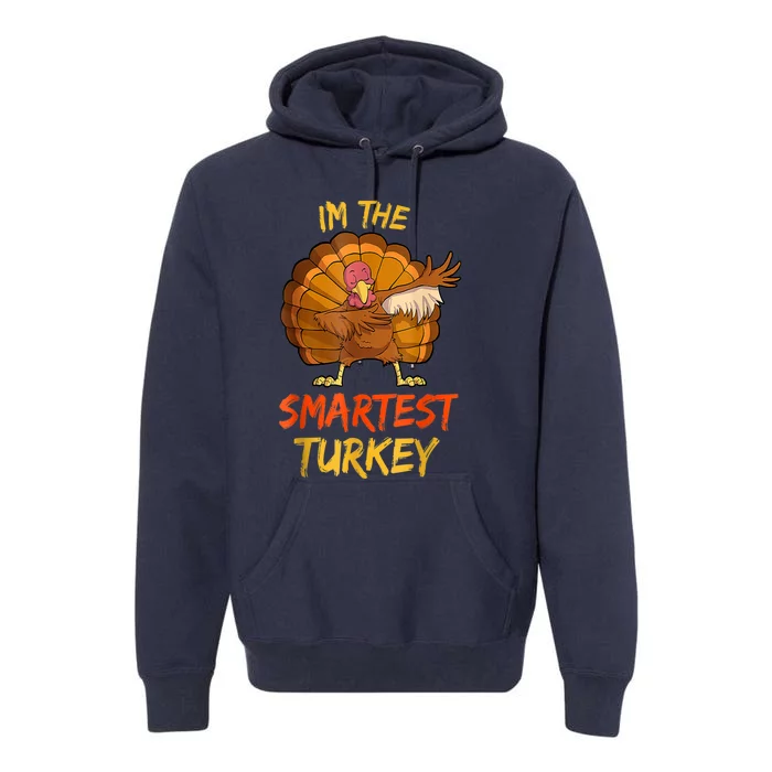 Funny Turkey Matching Family Group Thanksgiving Party Pajama Premium Hoodie