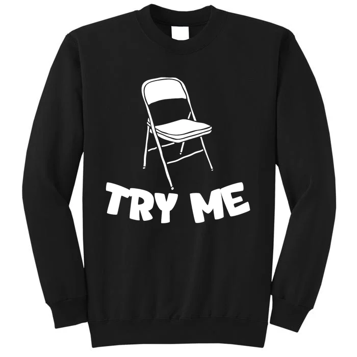 Funny Try Me River Pontoon Viral Boat Brawl Meme Alabama Boat Fight Tall Sweatshirt