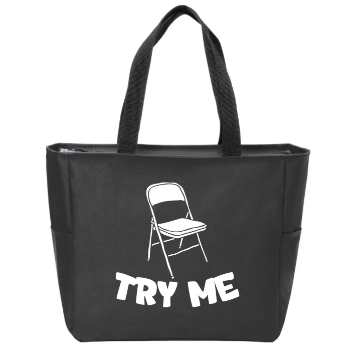 Funny Try Me River Pontoon Viral Boat Brawl Meme Alabama Boat Fight Zip Tote Bag