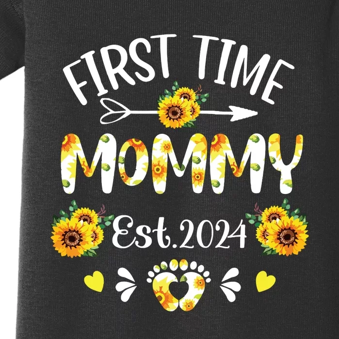 First Time Mommy 2024 Mothers Day Soon To Be Mom Pregnancy Baby Bodysuit