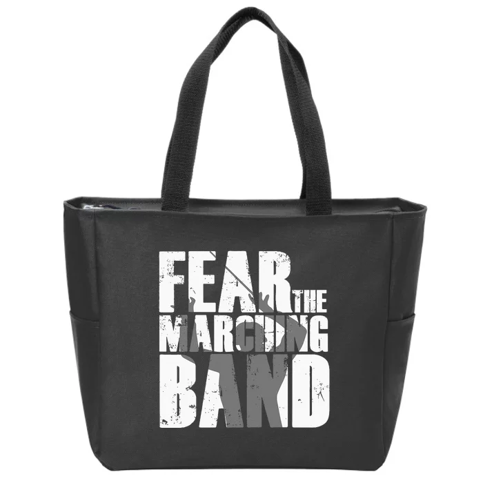 Fear The Marching Band Funny Parody Zip Tote Bag