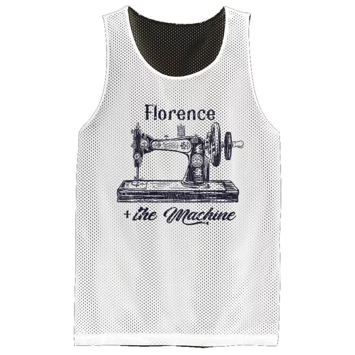 Florence The Machine Sewciopath Sewing Lover Mesh Reversible Basketball Jersey Tank