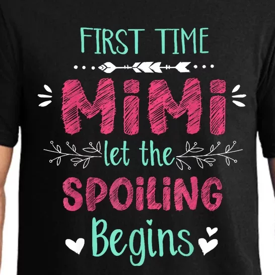 First Time Mimi Let The Spoiling Begin Funny New Grandma Pajama Set