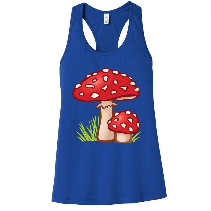 Funny Toadstool Mushroom Plant Toxic Fungus Cute Costume Meaningful Gift Women's Racerback Tank