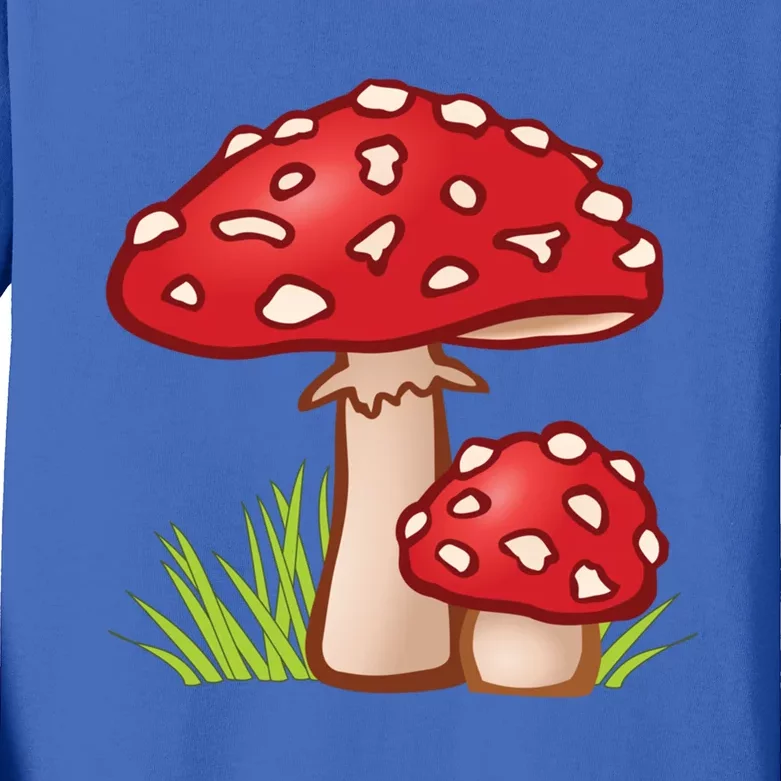 Funny Toadstool Mushroom Plant Toxic Fungus Cute Costume Meaningful Gift Kids Long Sleeve Shirt