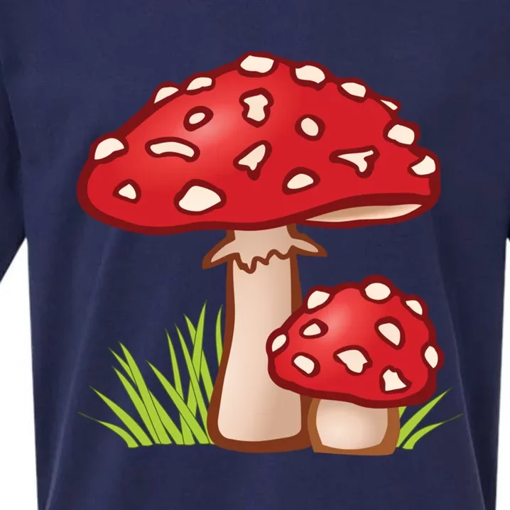 Funny Toadstool Mushroom Plant Toxic Fungus Cute Costume Meaningful Gift Sueded Cloud Jersey T-Shirt