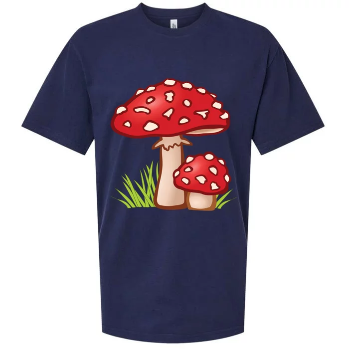 Funny Toadstool Mushroom Plant Toxic Fungus Cute Costume Meaningful Gift Sueded Cloud Jersey T-Shirt