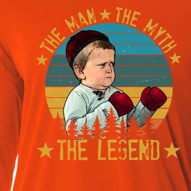 Funny The Man The Myth The Legend Vintage Hasbulla Kid Cooling Performance Long Sleeve Crew