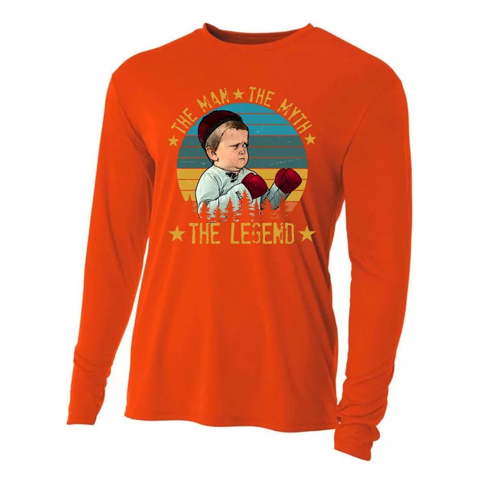 Funny The Man The Myth The Legend Vintage Hasbulla Kid Cooling Performance Long Sleeve Crew