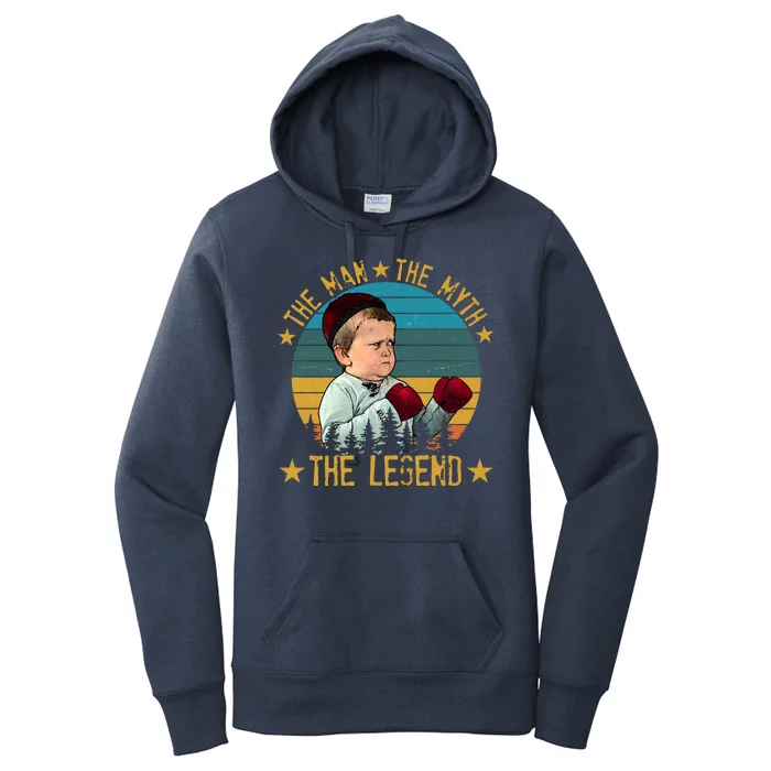 Funny The Man The Myth The Legend Vintage Hasbulla Kid Women's Pullover Hoodie