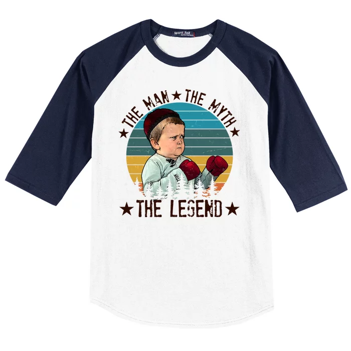 Funny The Man The Myth The Legend Vintage Hasbulla Kid Baseball Sleeve Shirt