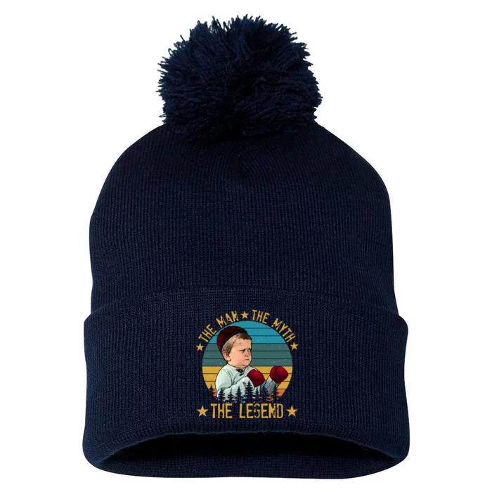 Funny The Man The Myth The Legend Vintage Hasbulla Kid Pom Pom 12in Knit Beanie