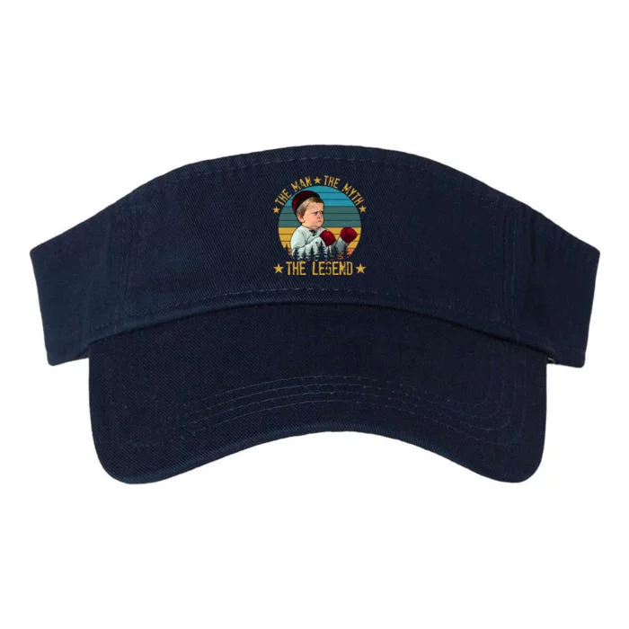 Funny The Man The Myth The Legend Vintage Hasbulla Kid Valucap Bio-Washed Visor