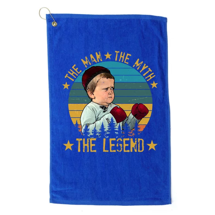 Funny The Man The Myth The Legend Vintage Hasbulla Kid Platinum Collection Golf Towel