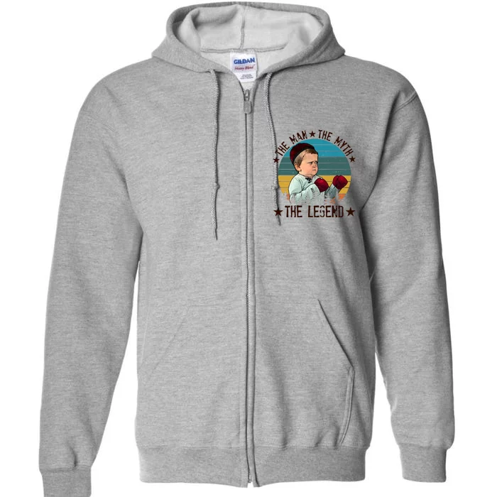 Funny The Man The Myth The Legend Vintage Hasbulla Kid Full Zip Hoodie