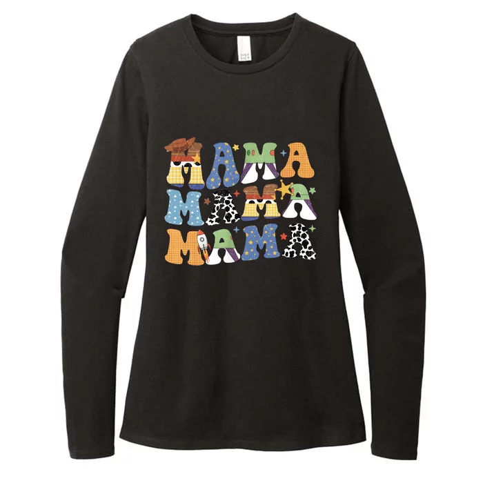 Funny Toy Mama Boy Mom Mothers Day Tee For Womens Womens CVC Long Sleeve Shirt