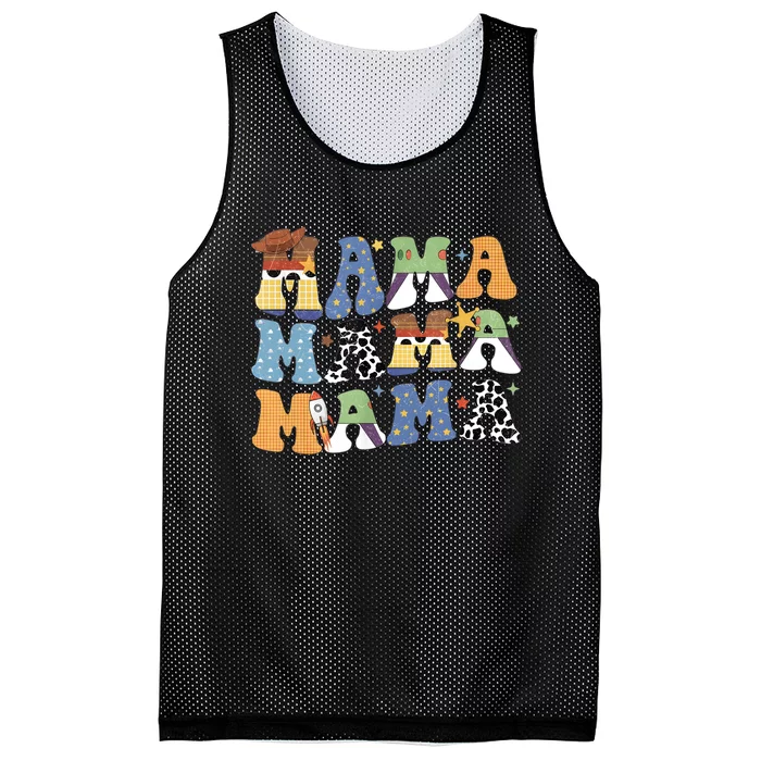 Funny Toy Mama Boy Mom Mothers Day Tee For Womens Mesh Reversible Basketball Jersey Tank